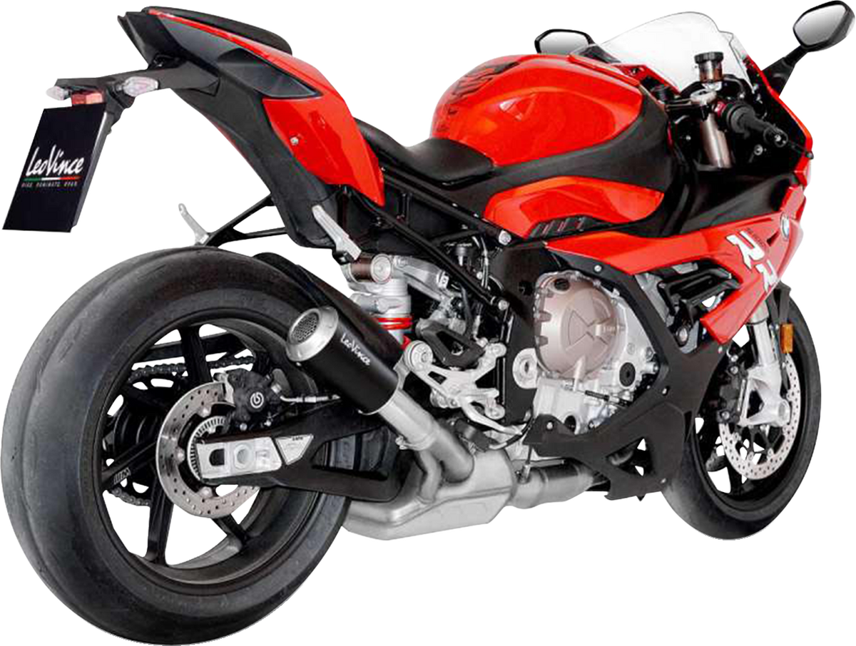 LeoVince LV-10 Slip-On Muffler - Black Stainless Steel - S1000RR