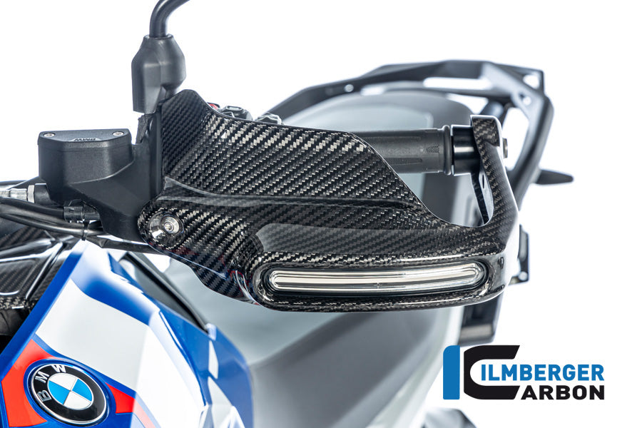 Ilmberger Carbon Handguard For Turn Signals Left BMW R 1300 GS - Gloss / Twill