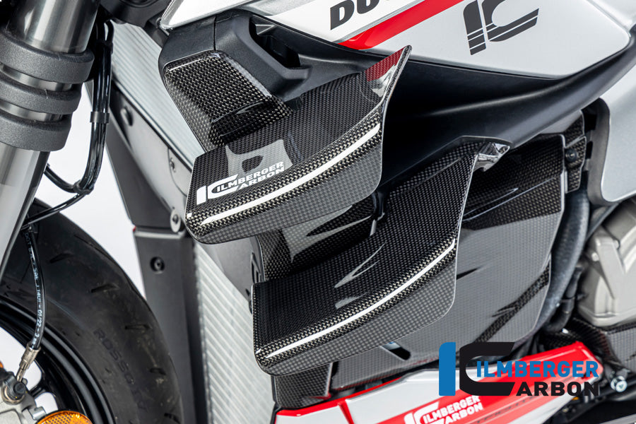 Ilmberger Carbon Radiator Cover Left Ducati Streetfighter V2 - Gloss