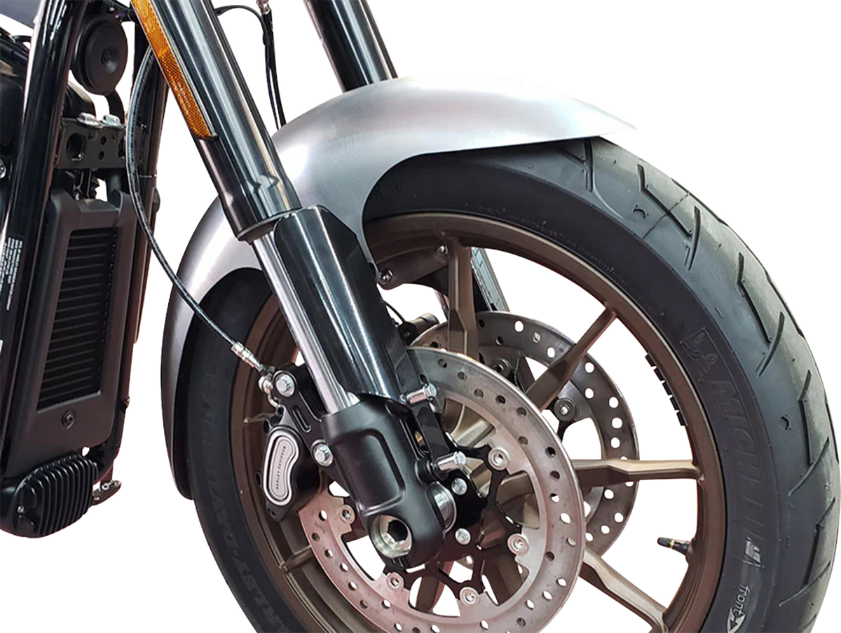 Paul Yaffe Bagger Nation Cafe Front Fender - 19" OE Wheel - With Black Fork Adapters