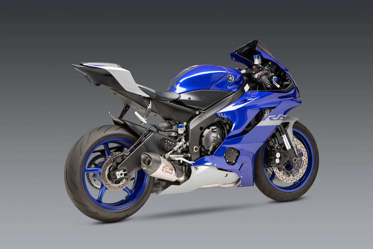Yoshimura YZF-R6V 06-20 Race AT2 Stainless Full Exhaust, W/ Stainless Muffler