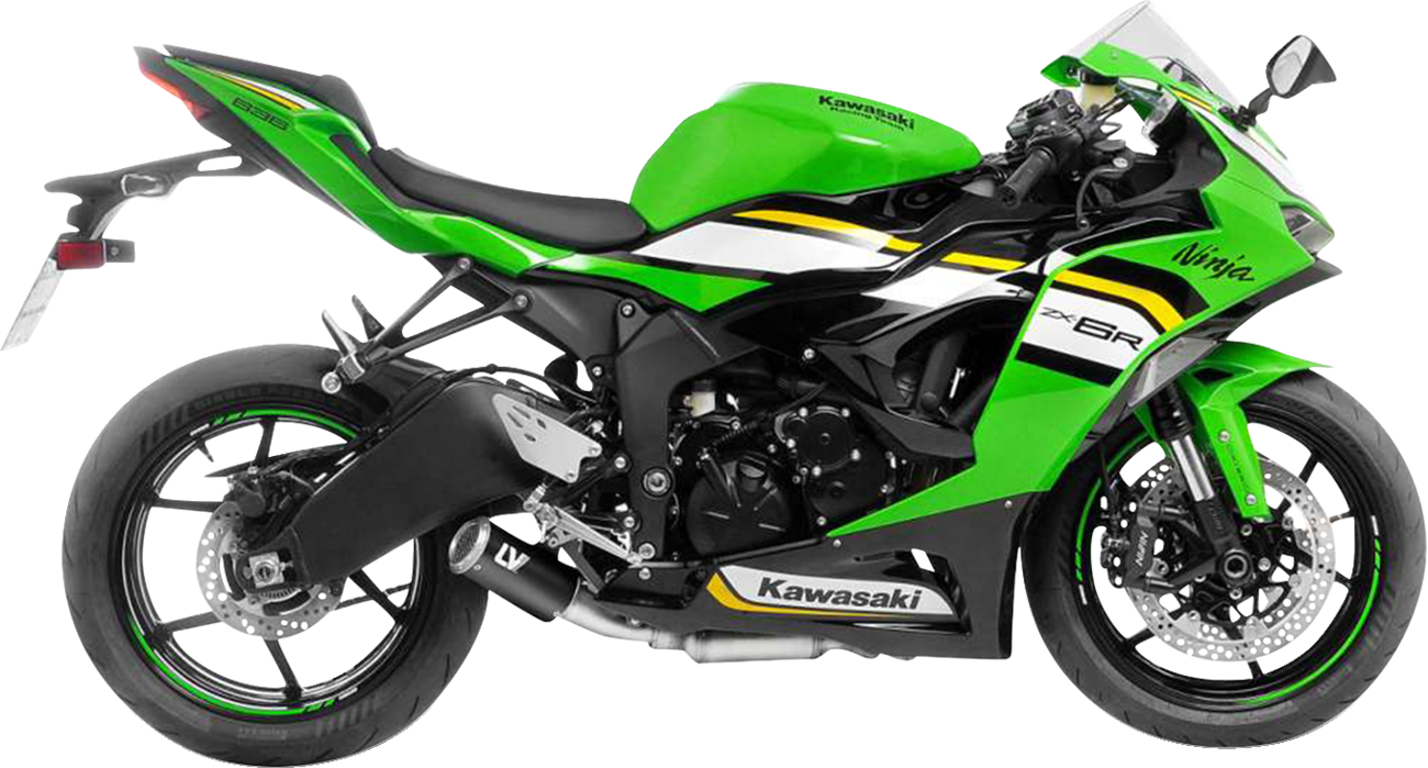 LeoVince LV Corsa S Black Edition Slip-On Muffler - Kawasaki ZX-6R