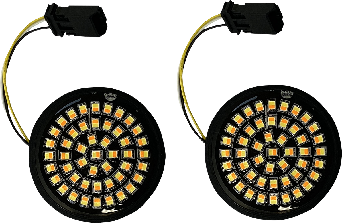 Custom Dynamics LED Turn Signal Insert - Amber/White - CVO