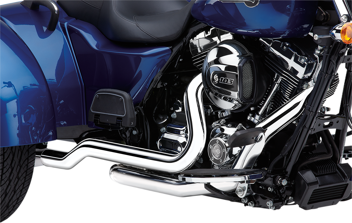 Cobra Powerport Dual Headpipes - Chrome