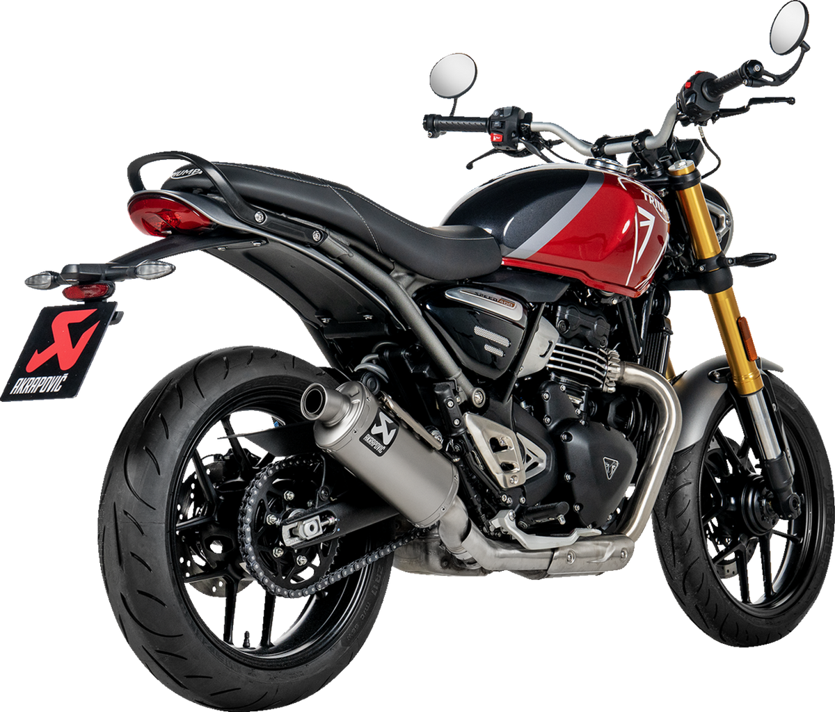 Akrapovic Slip-On Line Muffler - Titanium - Speed/Scrambler 400