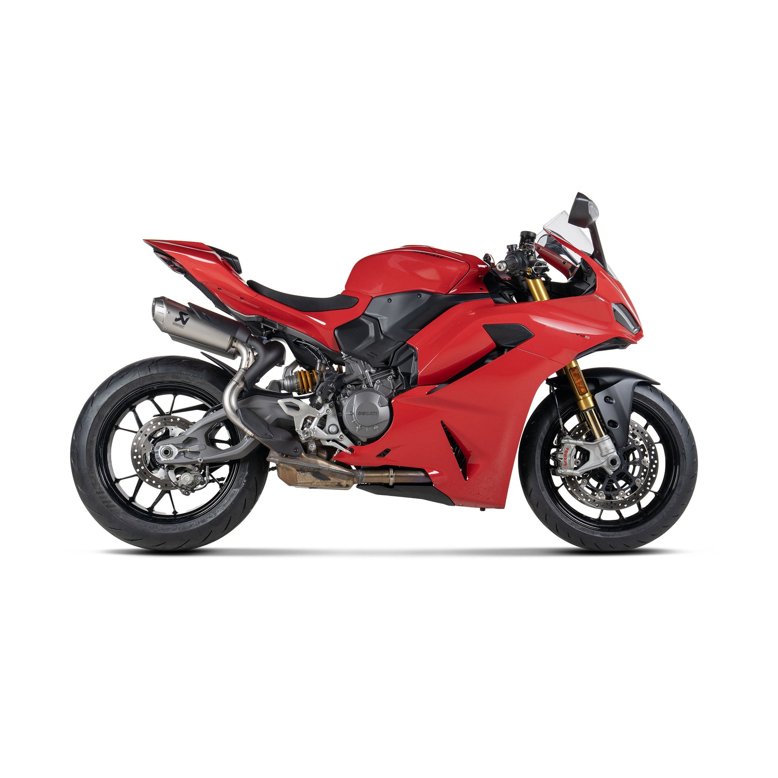 Akrapovic Titanium Slip On Exhaust for Panigale Streetfighter V2 V2S