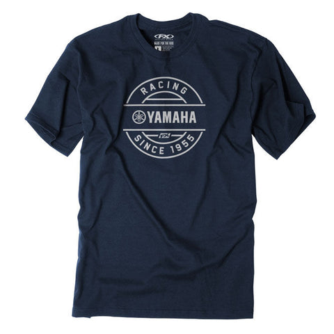 Yamaha Crest Official Licensed T-Shirt - Navy