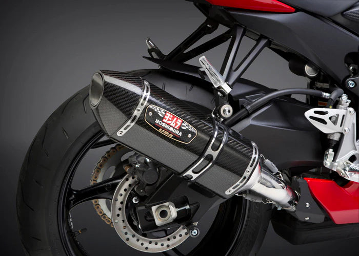 Yoshimura GSX-R600/750 11-26 R-77 Stainless Slip-On Exhaust, W/ Carbon Fiber Muffler