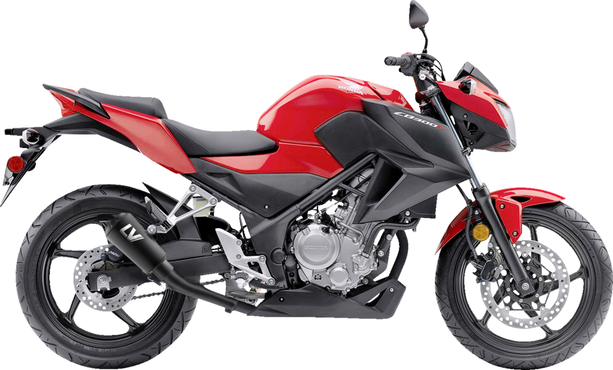 LeoVince LV-10 Slip-On Muffler - Black Stainless Steel - CBR300