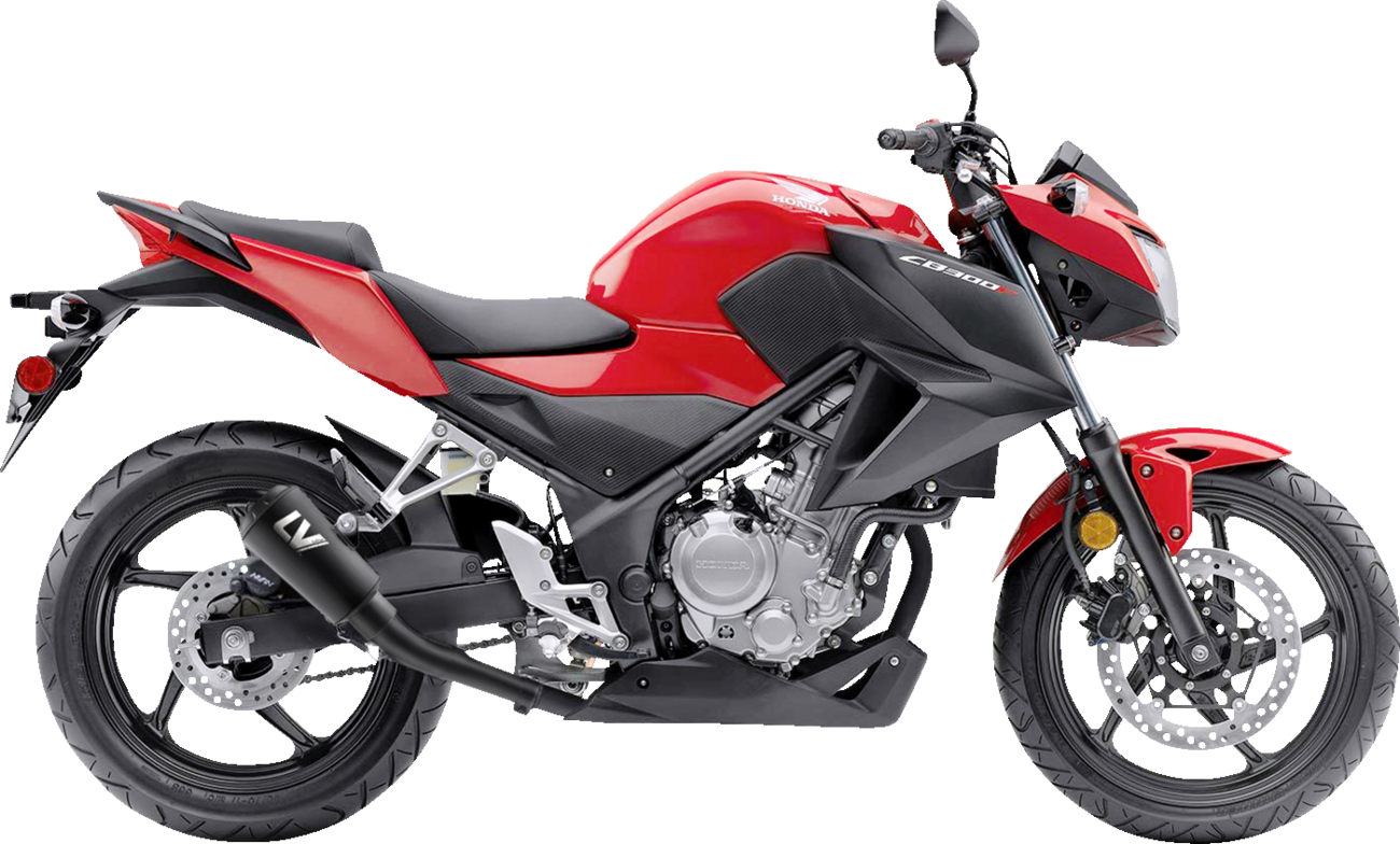 LeoVince LV-10 Slip-On Muffler - Black Stainless Steel - CBR300