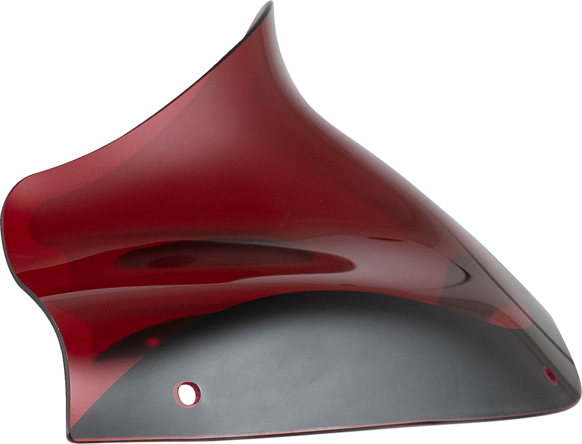 Klock Werks Kolor Flare® Windshield - 8" - Red - '98-'13 FLTR