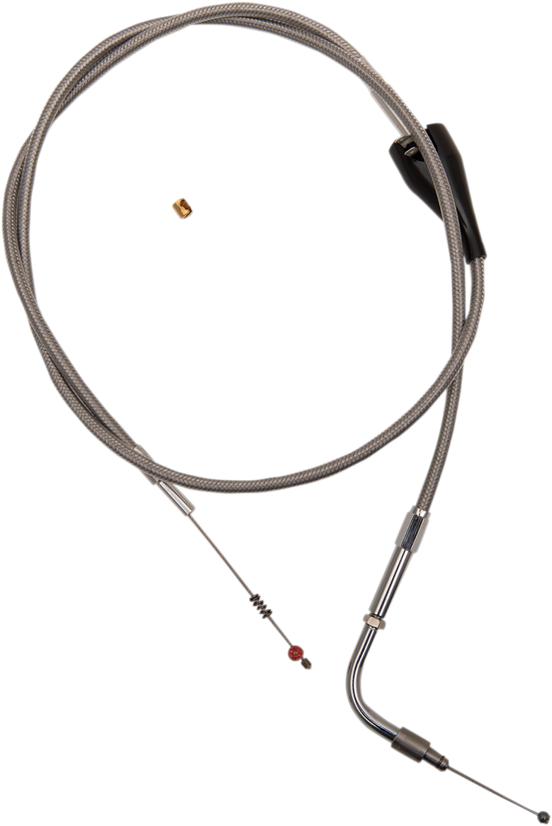 Barnett Stainless Steel Idle Cable - Cruise - +3" - '02-'07 FLH