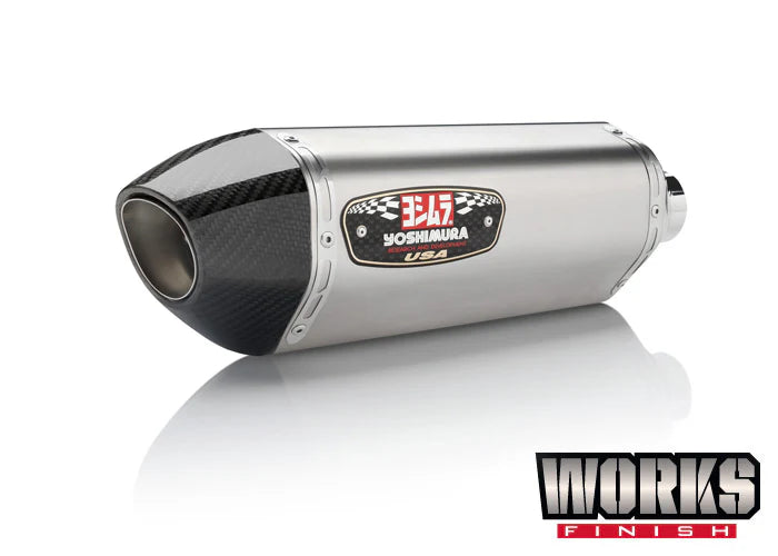 Yoshimura FZ/MT-07 15-26 / XSR700 18-26 / R7 22-26 Race R-77 Stainless Full Exhaust, W/ Stainless Muffler