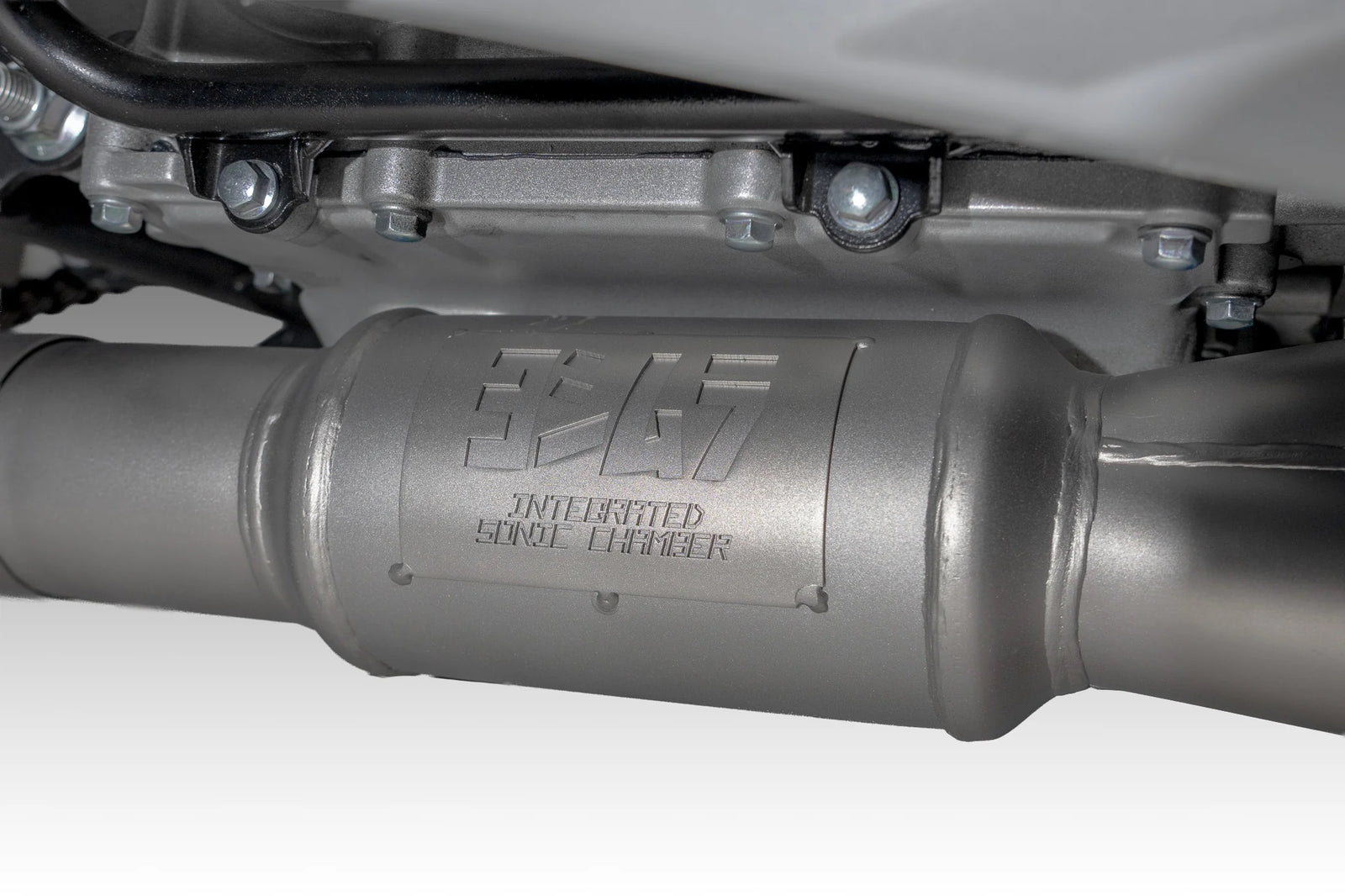 Yoshimura 675SS 25-26 AT2 Stainless Full Exhaust, W/ Stainless Muffler