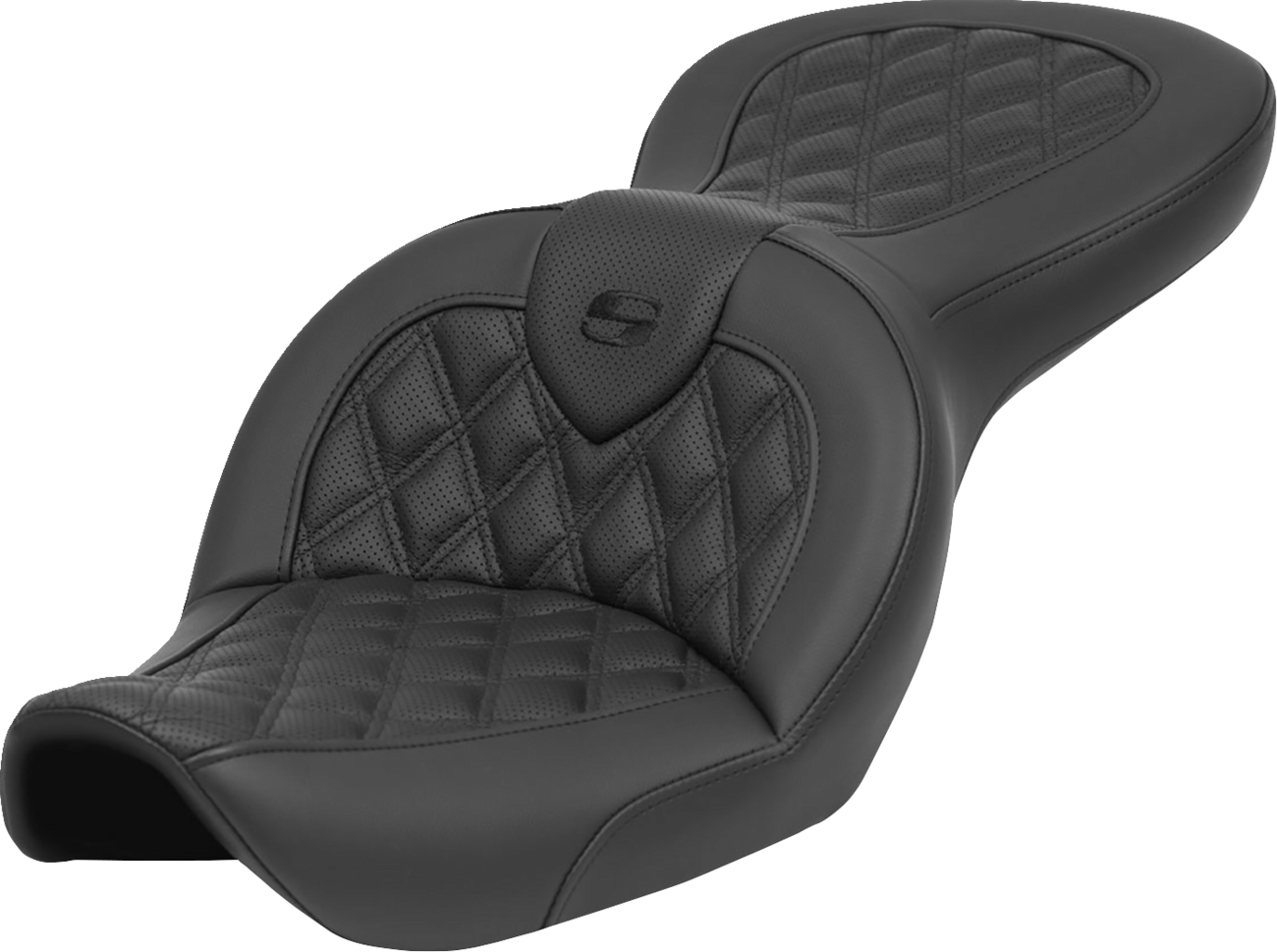 Saddlemen Roadsofa™ Seat - Without Backrest - Lattice Stitch - FXDWG '96-'23
