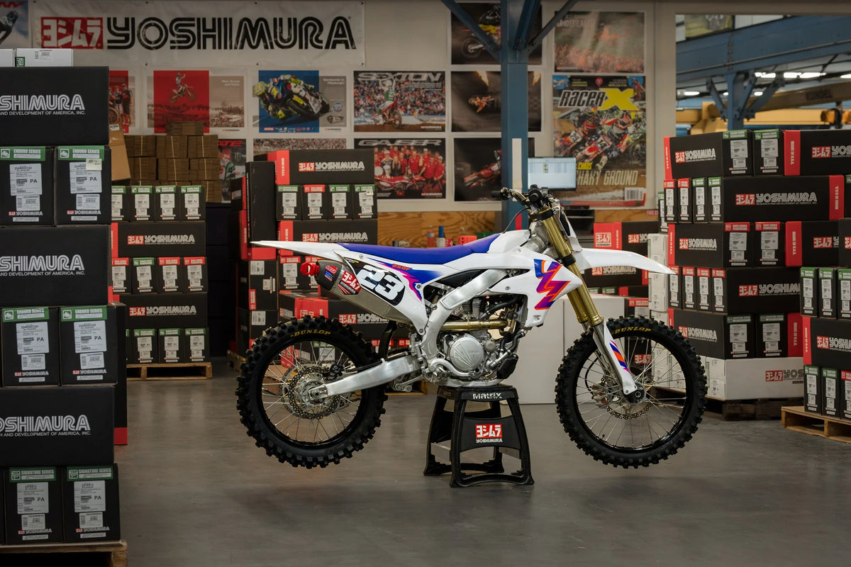 Yoshimura YZ250F 24-26 RS-12 Stainless Full Exhaust, W/ Aluminum Muffler