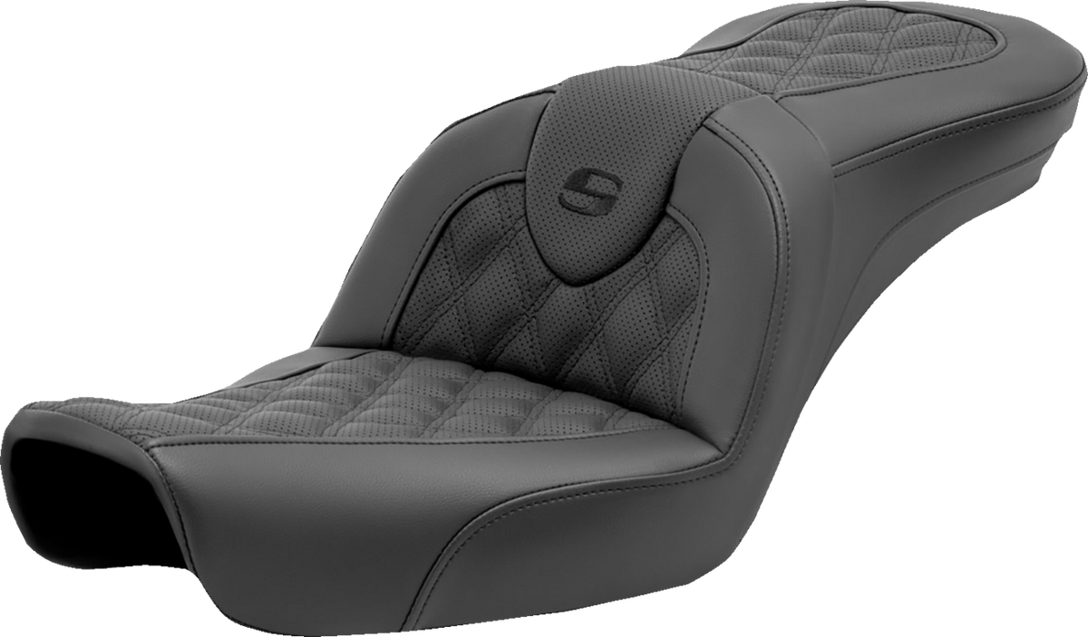 Saddlemen Roadsofa™ Seat - Lattice Stitch - Without Backrest - FXD '96-'03