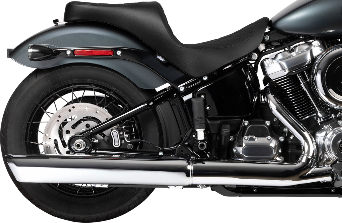 Drag Specialties Seats Freedom Seat - Vinyl - Double Diamond Black Stitch - FL/FX '18-'25