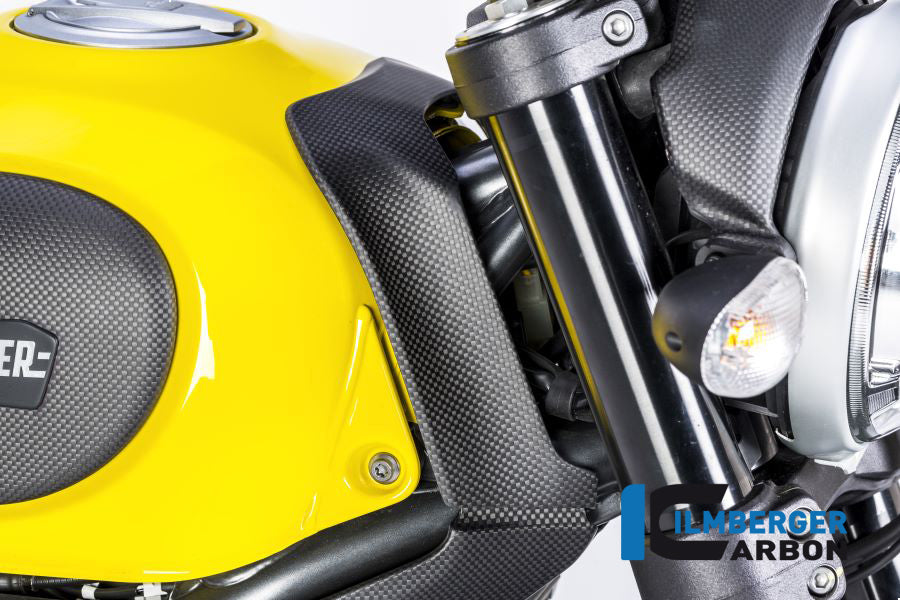 Ilmberger Carbon Upper Tank Cover Ducati Scrambler 2016 - Matte