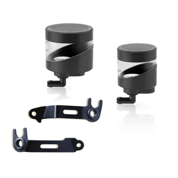 Rizoma Wave Front Reservoir Kit with Brackets for Panigale V4 V4S V4R