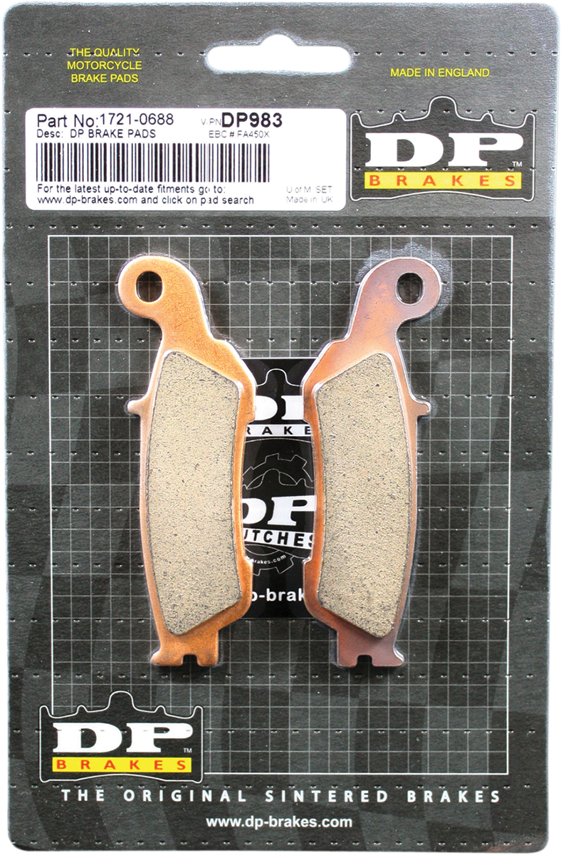DP Brakes Standard Brake Pads - Yamaha