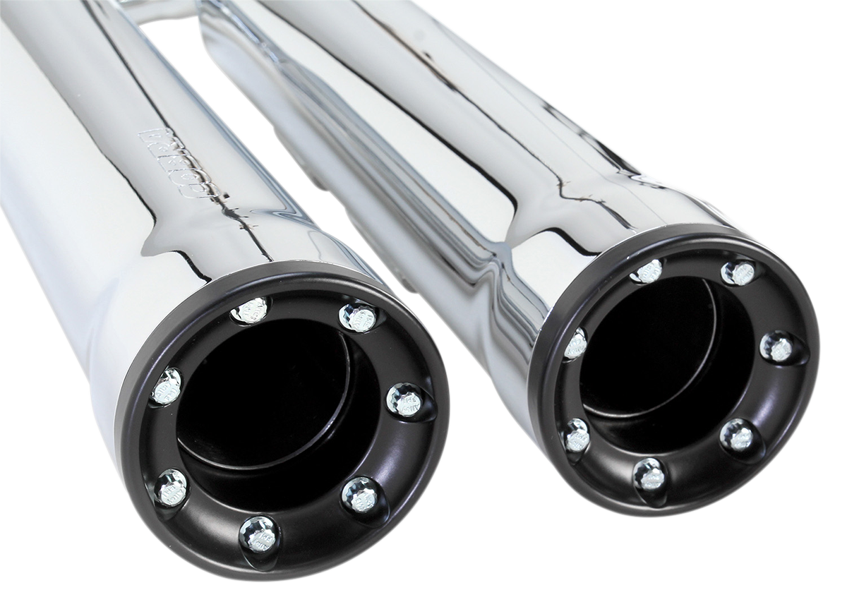 Cobra Slip-On Mufflers With Race Pro Tips - 3" - Chrome - '00-'06 FLSTF/FXSTD