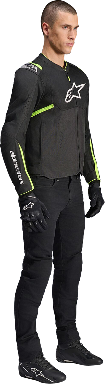 Alpinestars T-SPS Air V2 Jacket - Black/Yellow Fluo - 3XL