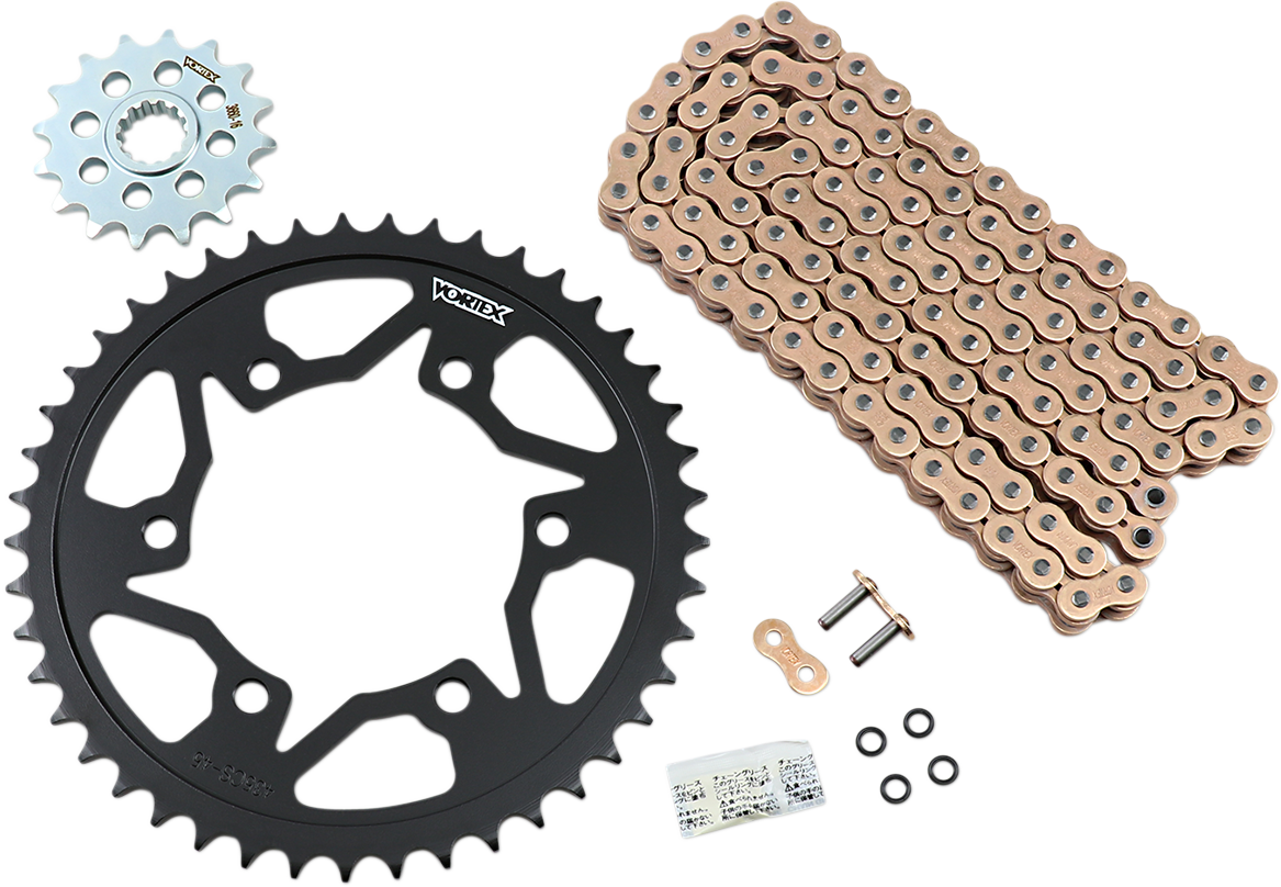 Vortex Chain And Sprocket Kit - WSS - Gold - Yamaha YZF-R6