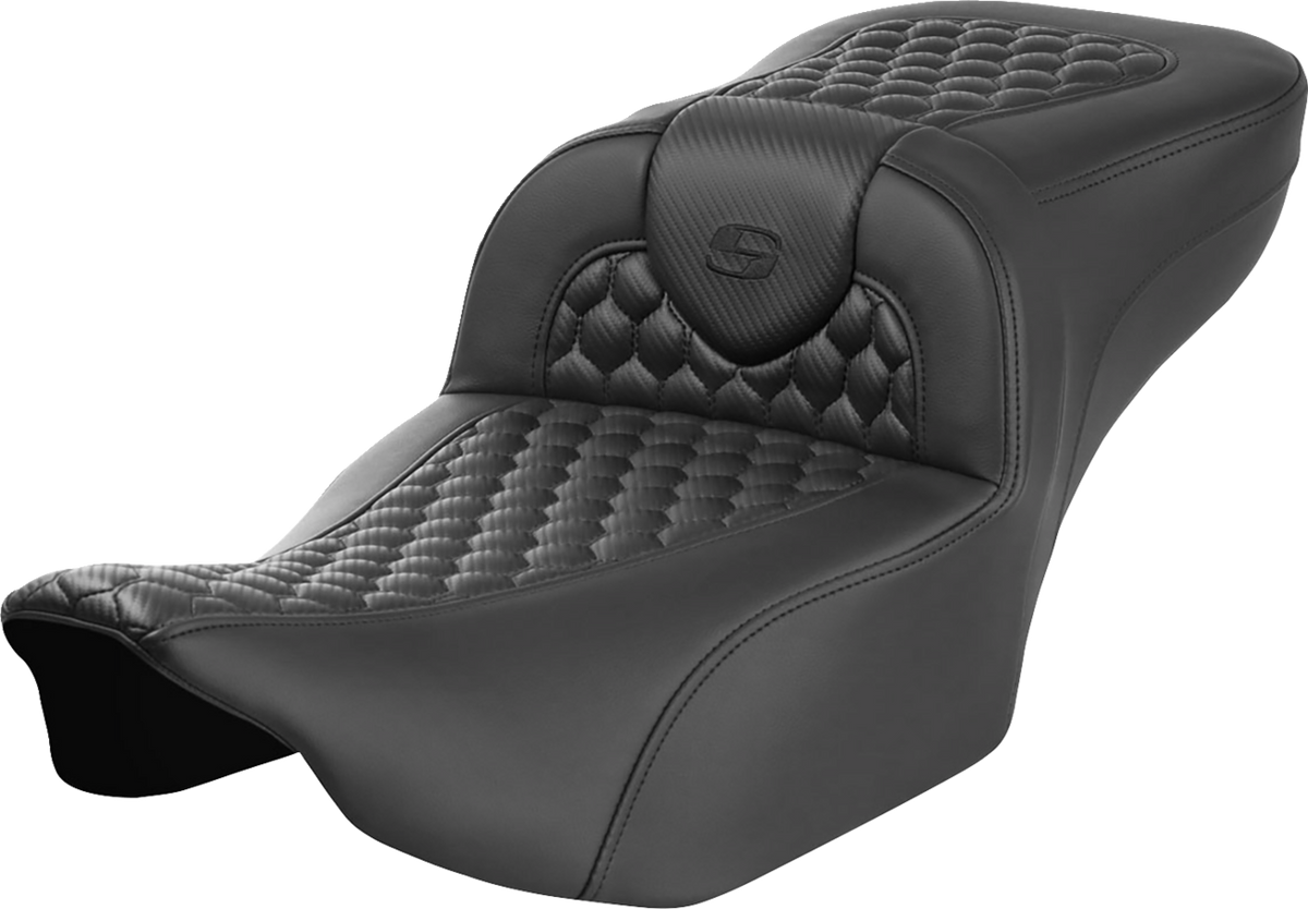 Saddlemen Roadsofa™ Extended Reach Seat - Without Backrest - Honeycomb - FLTR/FLHX '23-'24