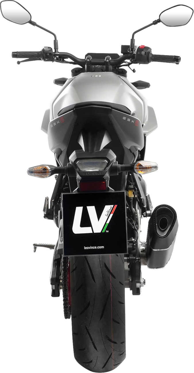 LeoVince 2-Into-1 LV-14 R Exhaust System - Black / Ceramic / Stainless Steel / 11.18 lb