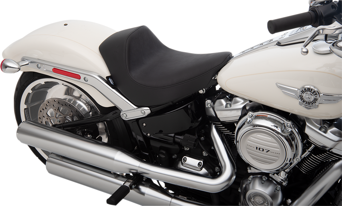 Drag Specialties Seats EZ-Solo Seat - Smooth - Vinyl - FLFB/S '18-'22