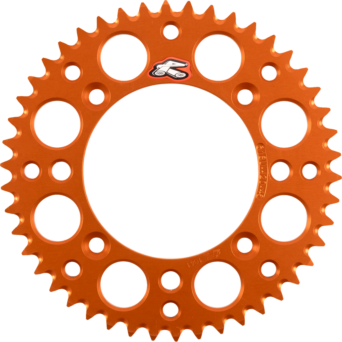 Renthal Rear Sprocket - Aluminum - 46 Tooth - Orange - Gas Gas/Husqvarna/KTM