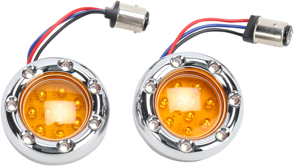 Arlen NESS LED "Fire Ring" Kit For Factory "Deuce Style" Turn Signal Housing