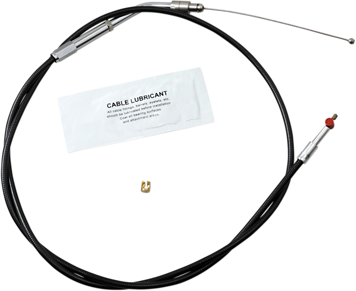 Barnett Black Vinyl Throttle Cable - +6" Size - 37-1/2" Length
