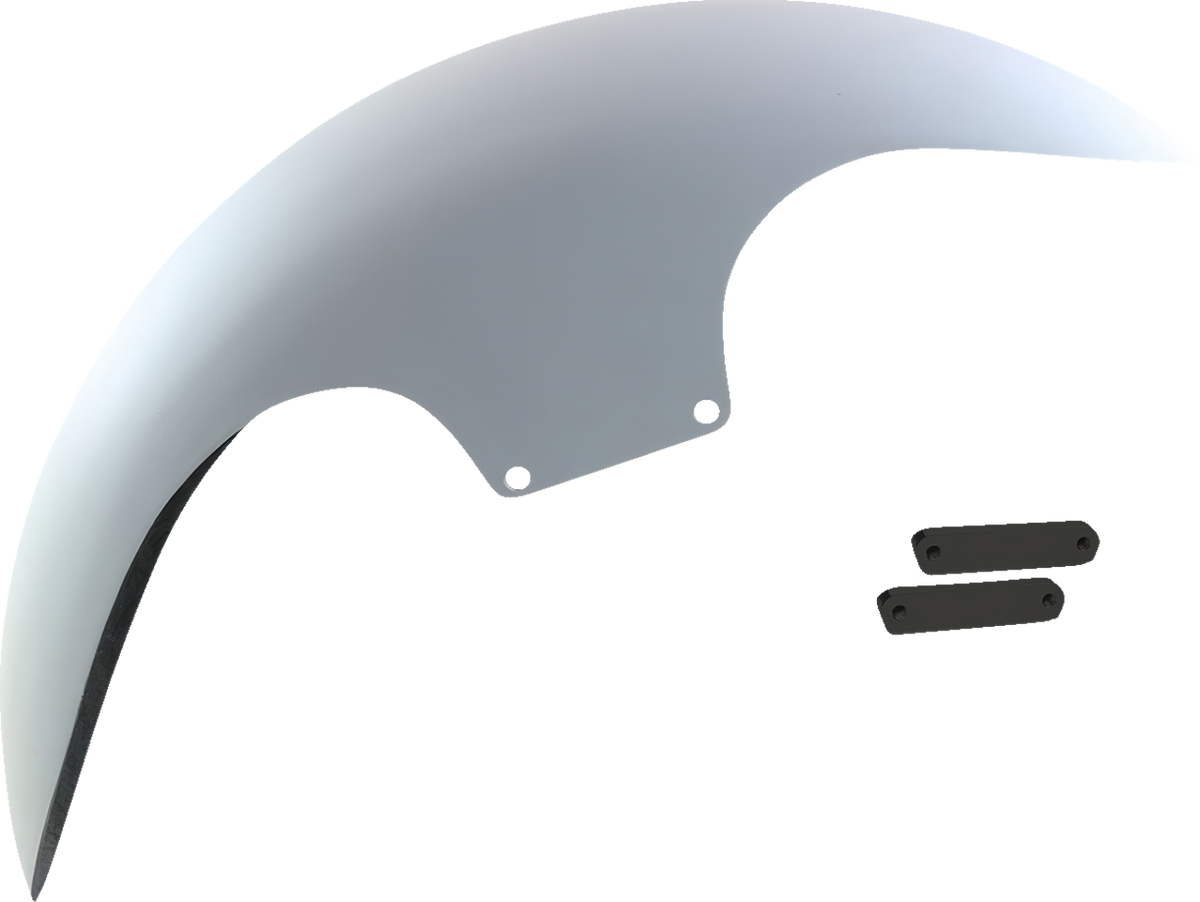 Paul Yaffe Bagger Nation Cafe Front Fender - 19" - Black Adaptors