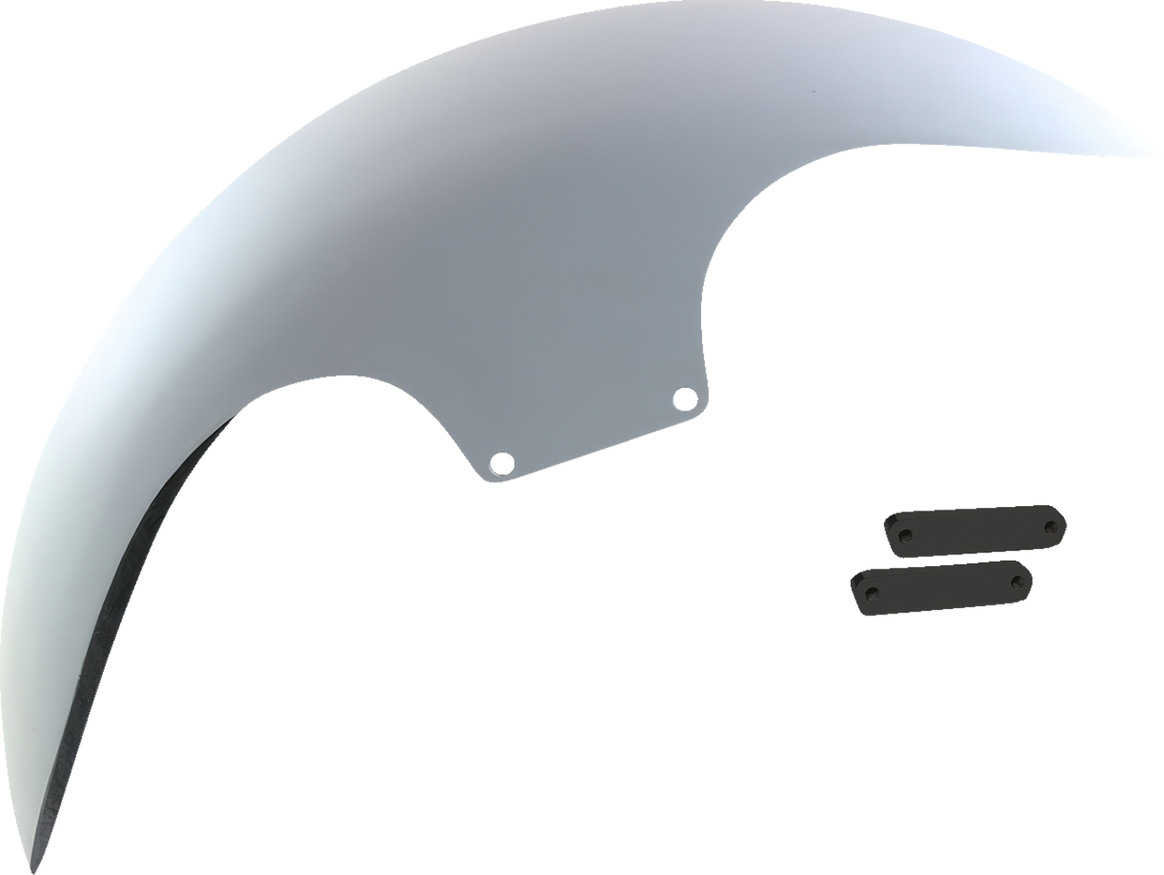 Paul Yaffe Bagger Nation Cafe Front Fender - 19" - Black Adaptors