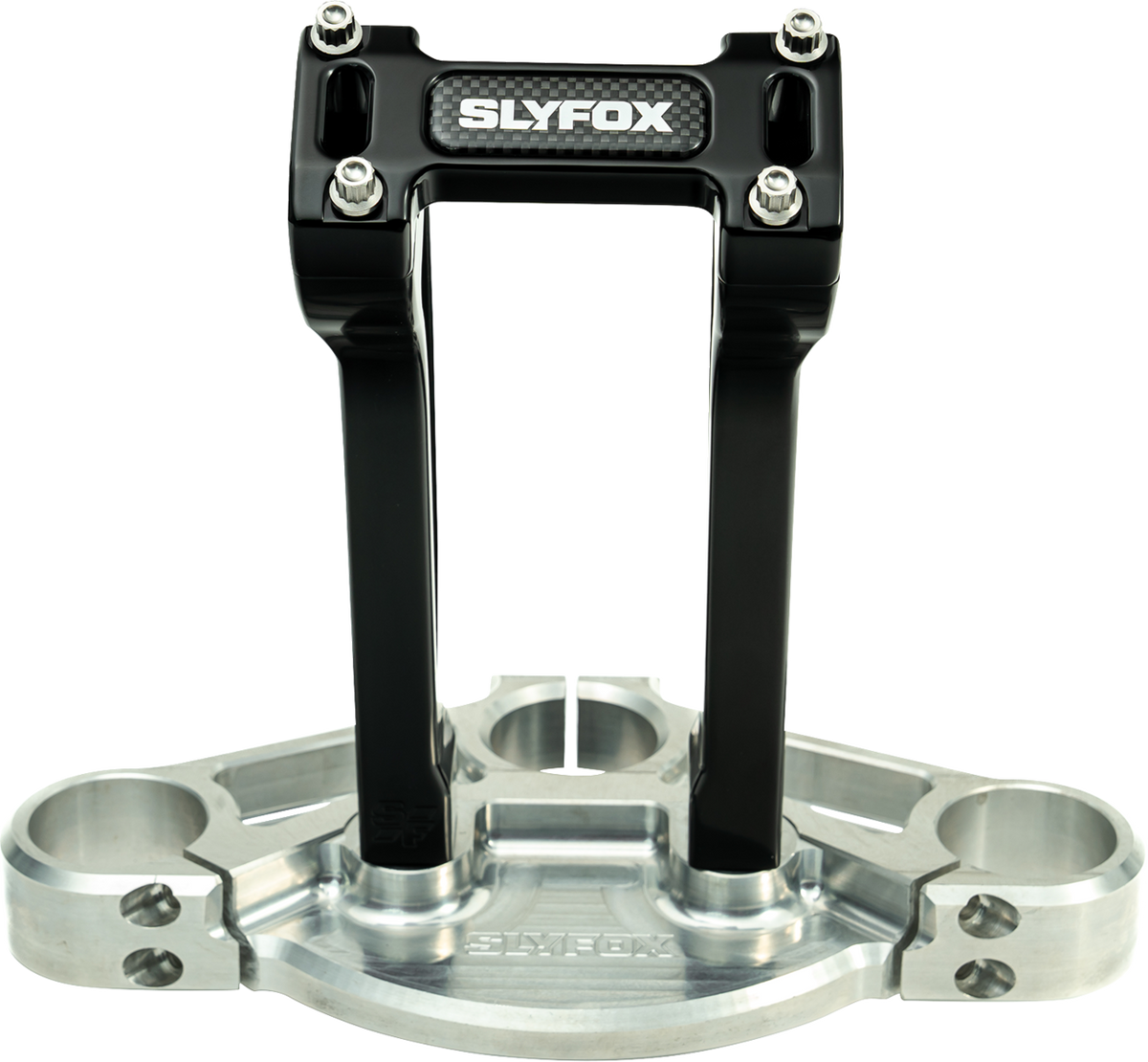 Slyfox Handlebar Riser Kit - Pullback - 1-1/8" Clamping - 8" Rise - Black