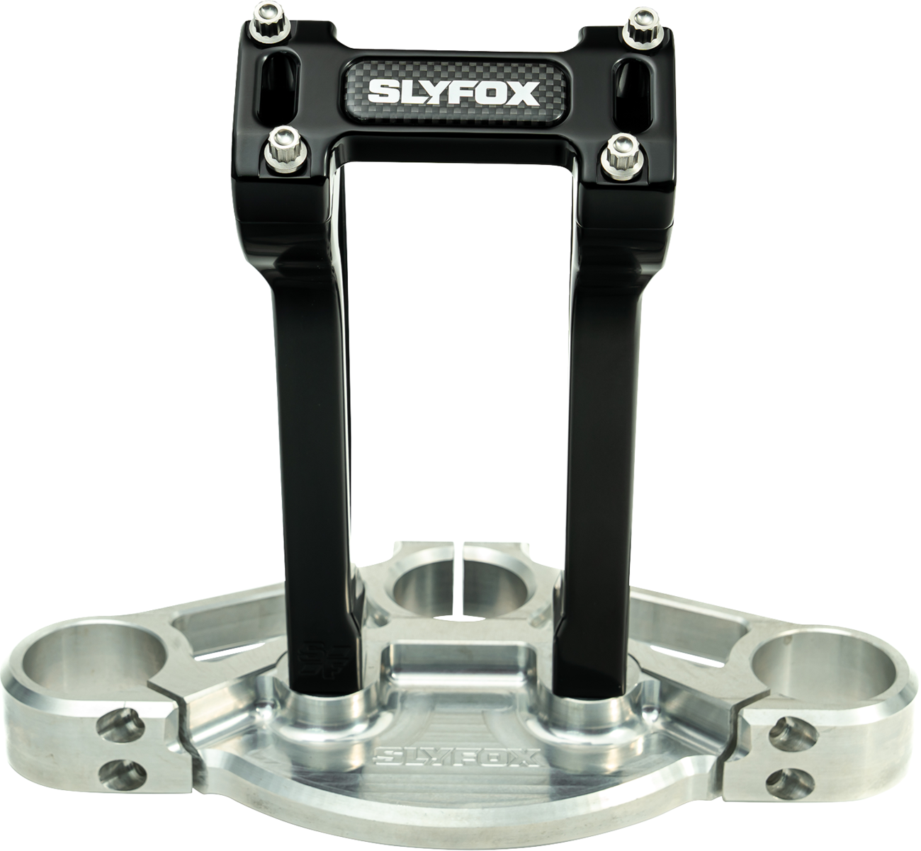 Slyfox Handlebar Riser Kit - Pullback - 1-1/8" Clamping - 8" Rise - Black