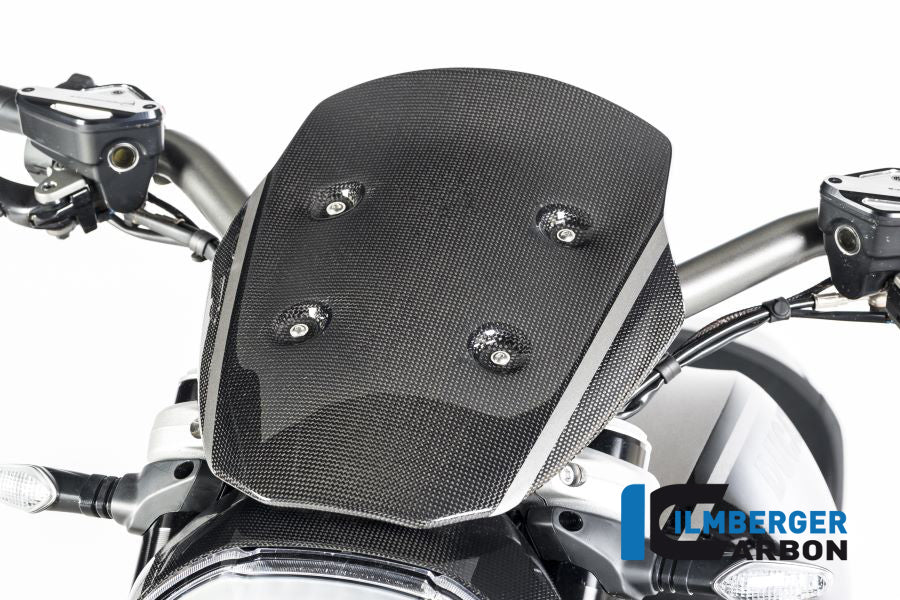 Ilmberger Carbon Windshield With. Holder Ducati XDiavel 2016 - Gloss