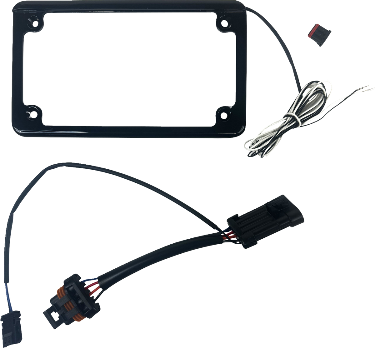 Custom Dynamics Lighted License Plate Frame - Gloss Black - General