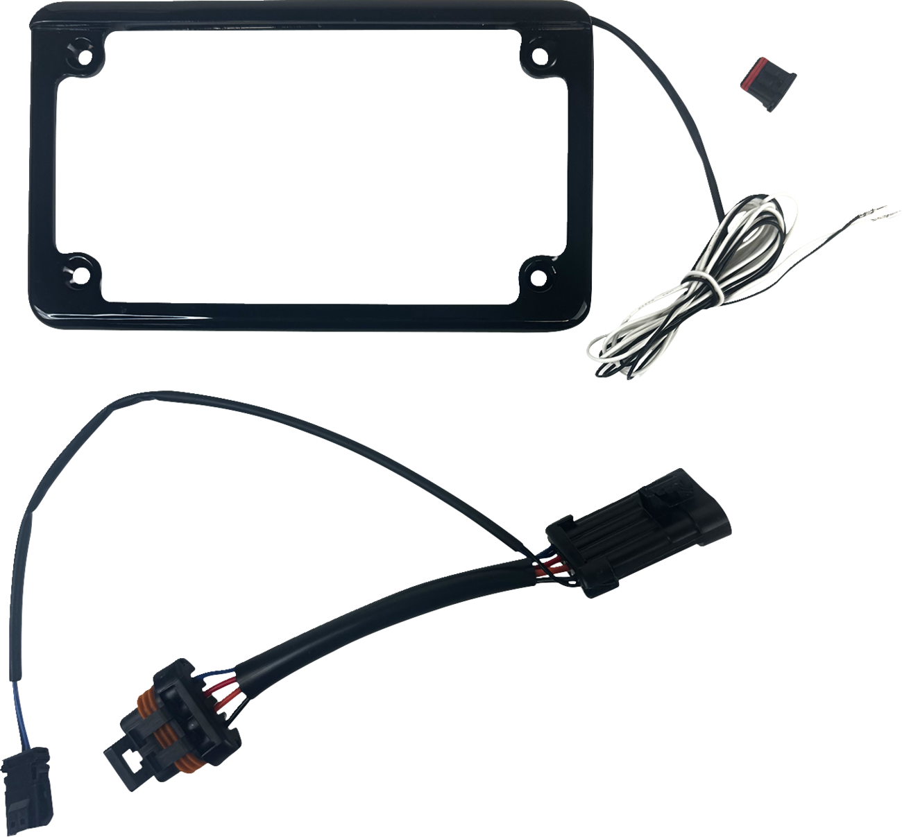 Custom Dynamics Lighted License Plate Frame - Gloss Black - General