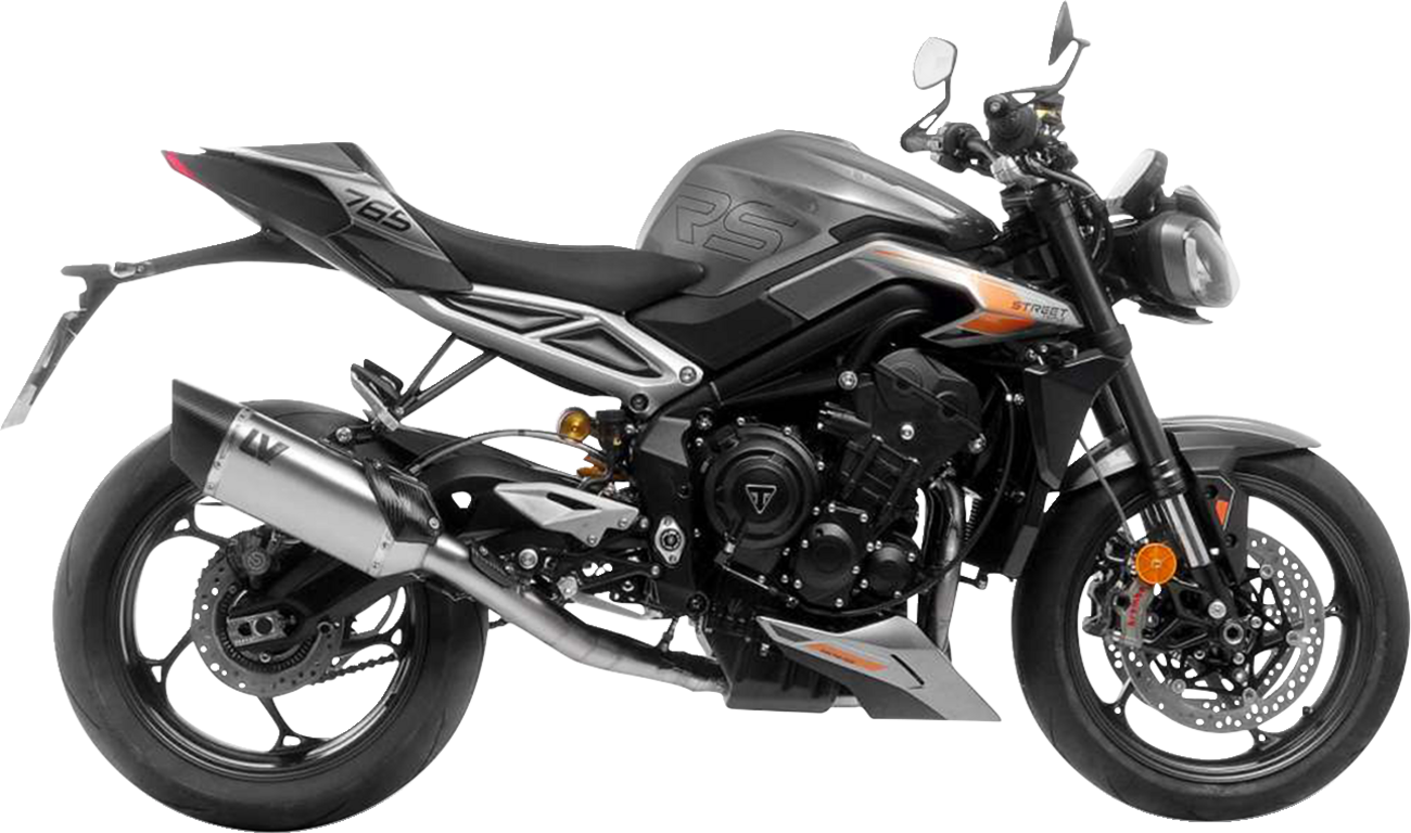 LeoVince LV-14 R Exhaust System - 3-Into-1 - Stainless Steel - Street Triple 765 R/RS