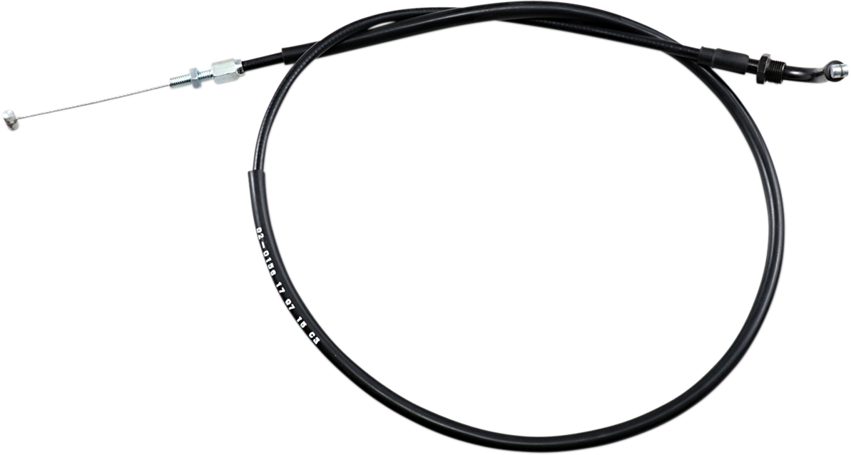 Motion Pro Black Vinyl Throttle Cable - Push - '76-'87 CB/CMX