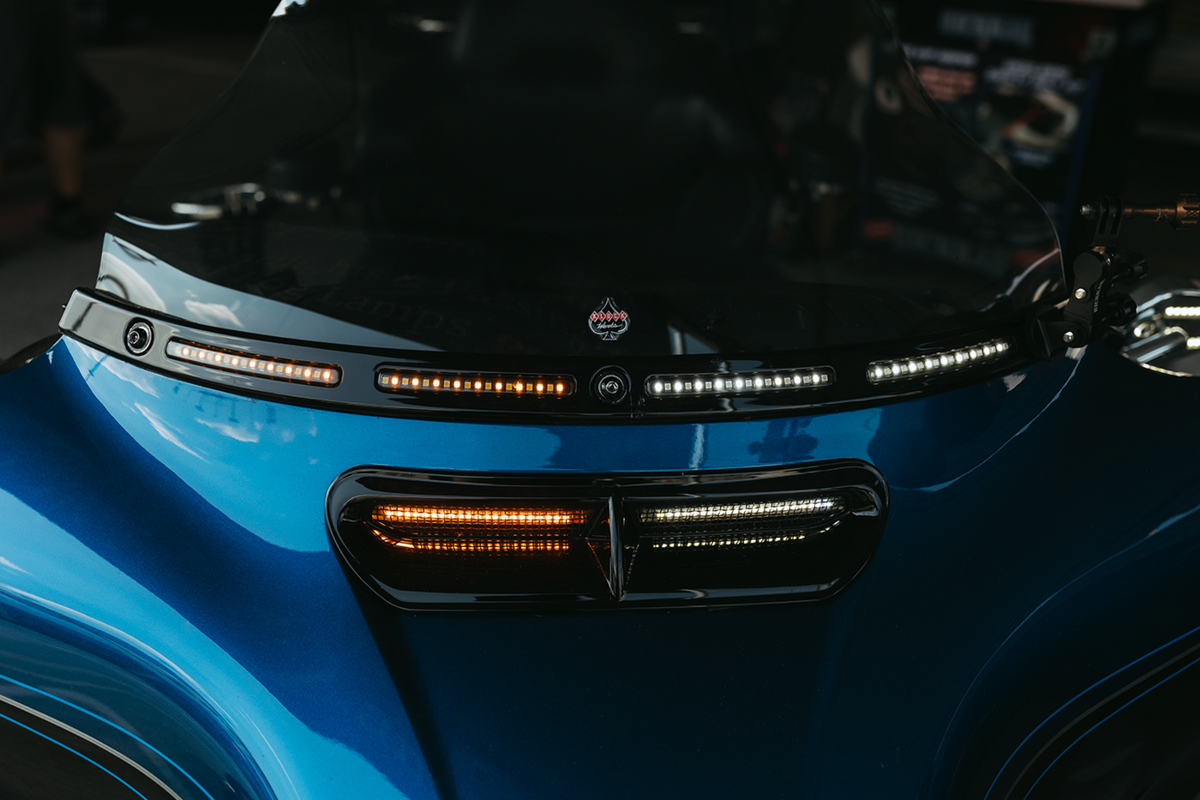 Custom Dynamics Genesis® 4 All-In-One Dynamic LED Batwing Fairing Vent Insert