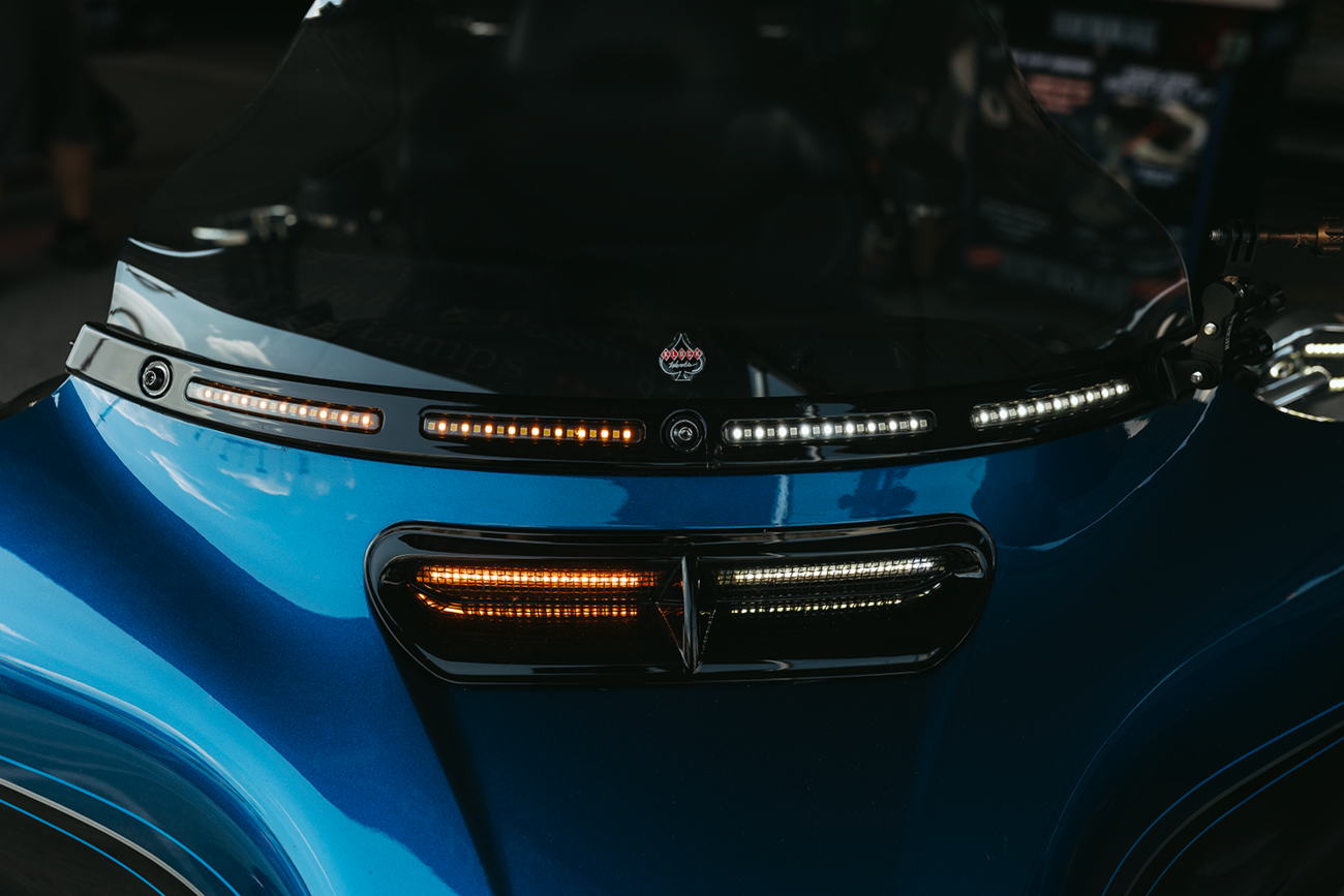 Custom Dynamics Genesis® 4 All-In-One Dynamic LED Batwing Fairing Vent Insert