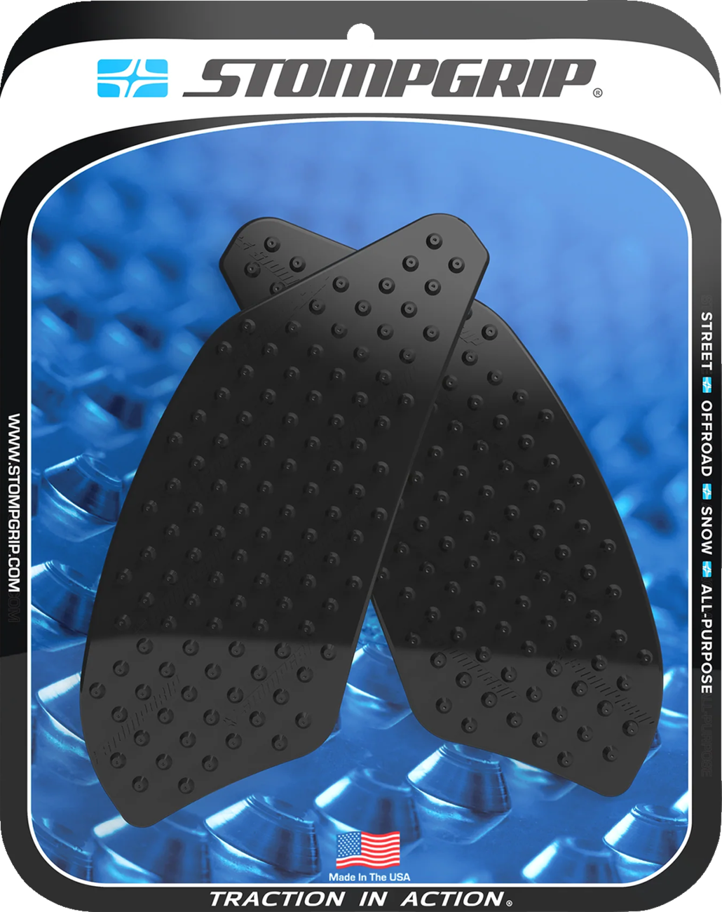 StompGrip Tank Grips - Volcano - Black - BMW - G '21-'25