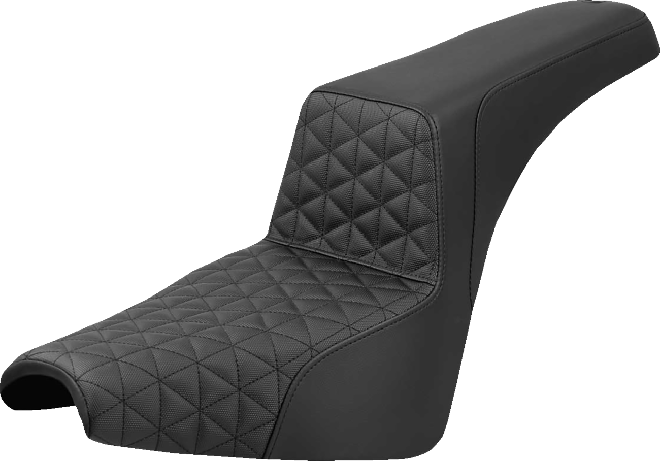 Saddlemen Step-Up Seat - Tri-Gripper - Black - FXBB/FXST '18-'25