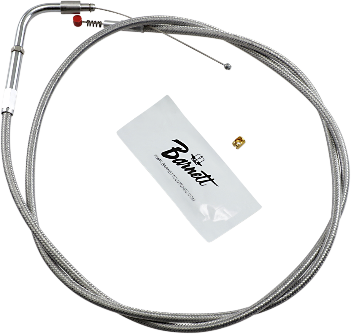 Barnett Stainless Steel Idle Cable - +6" - '02-'07 FLH