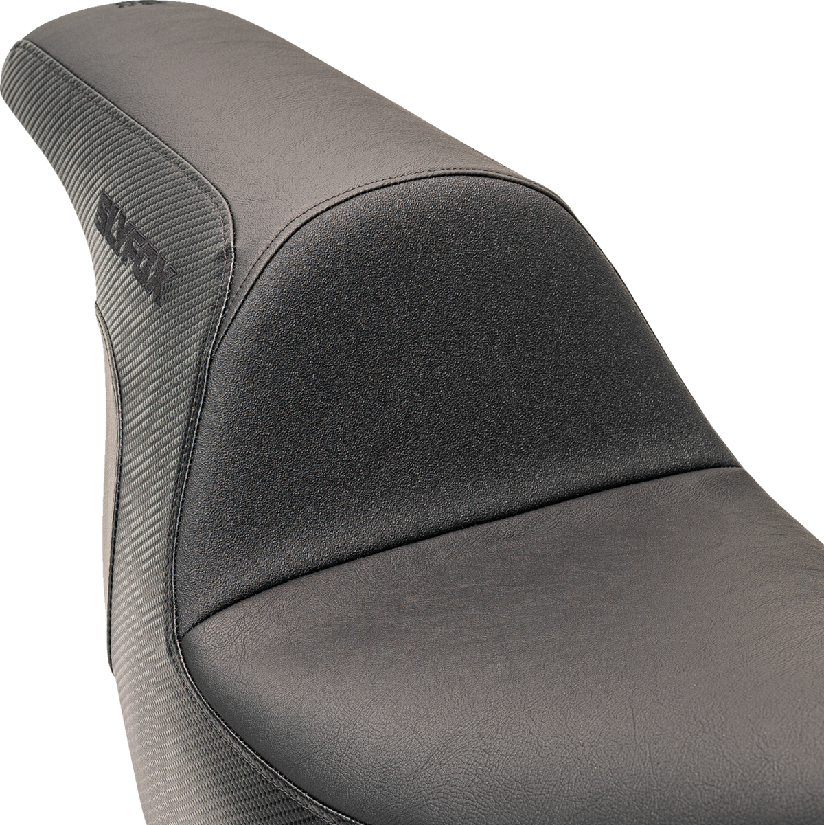 Slyfox Lowrider Drifter Seat - Black Logo - Smooth Vinyl - Carbon Fiber - FXLR/FLSB '18-'24