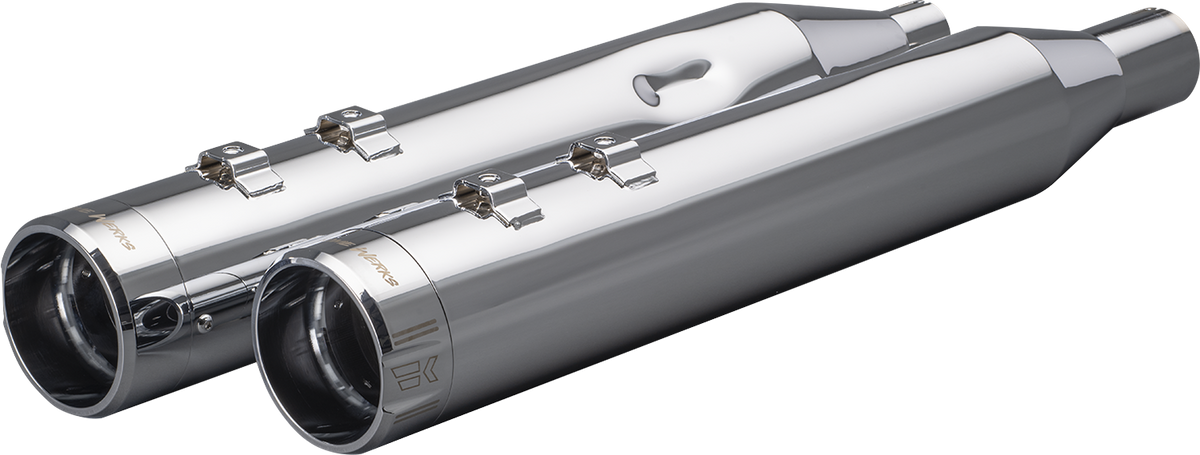 Khrome Werks 4-1/2" HP-Plus® Slip-On Mufflers - Chrome Klassic Tip